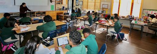 Upper grades using tech